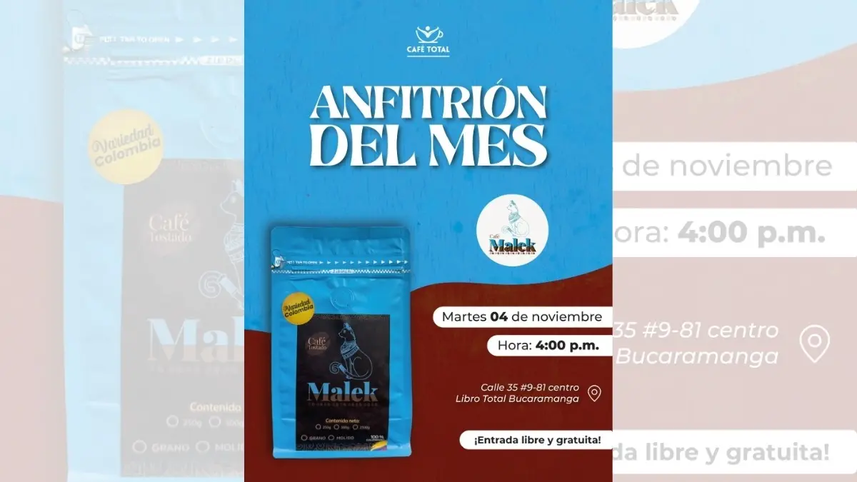 CAFÉ TOTAL presenta a su Anfitrión del Mes: Café Malek
