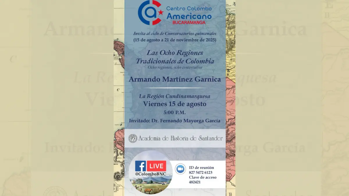 Ciclo de Conversaciones Quincenales – Las Ocho Regiones Tradicionales de Colombia