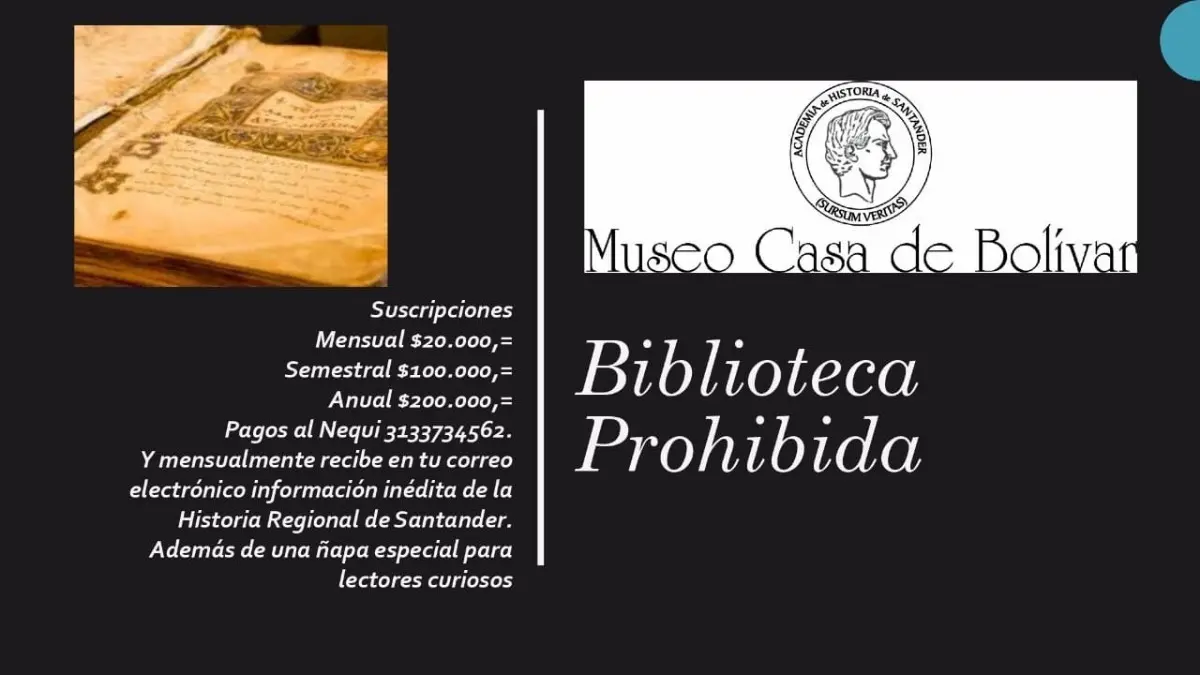 Desde el Museo Casa de Bolívar presentamos La Biblioteca Prohibida