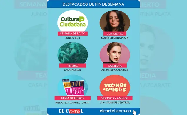 blog Destacados del fin de semana en Bucaramanga – Música, teatro, libros y más
