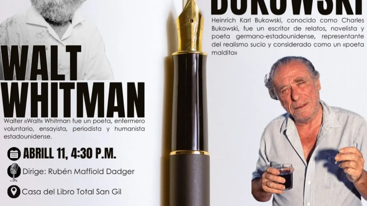 Hoy recital de poesía: Whitman vs. Bukowski