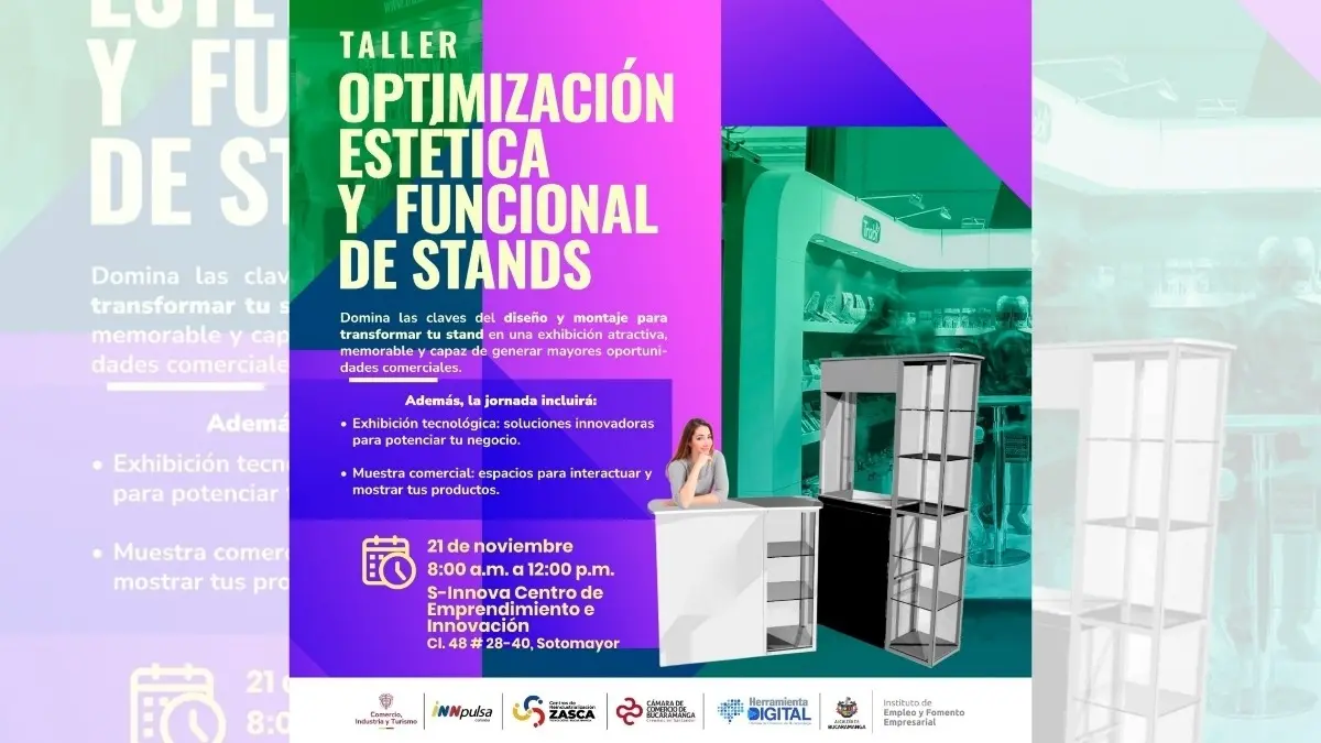 ¡Potencia la presencia de tu emprendimiento en ferias y espacios comerciales!