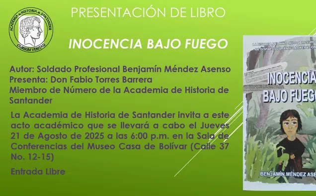 blog Presentación del libro Inocencia bajo fuego.