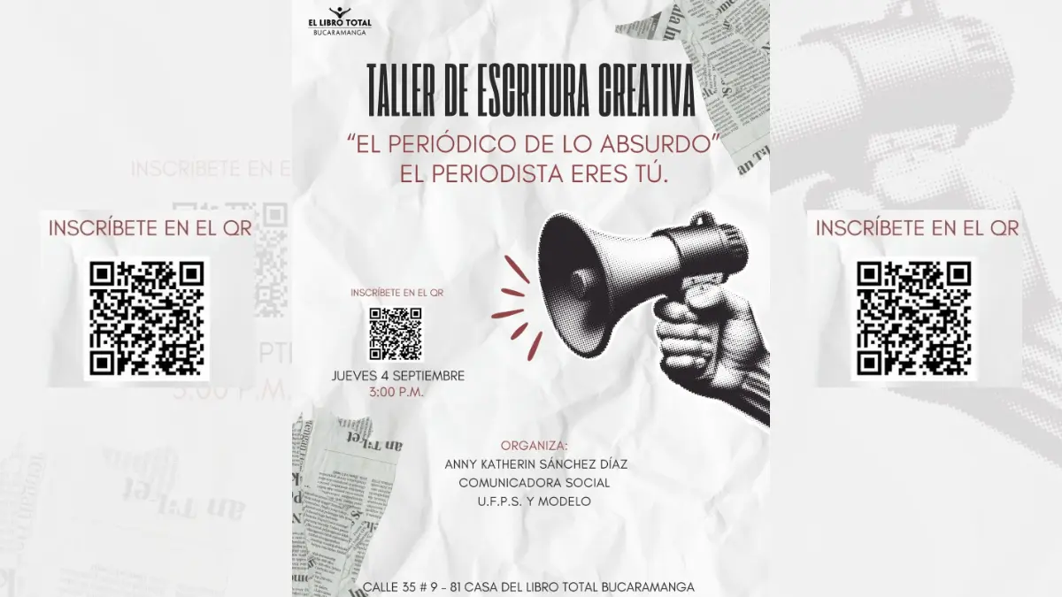 Taller de Escritura Creativa – “El periódico de lo absurdo, el periodista eres tú”