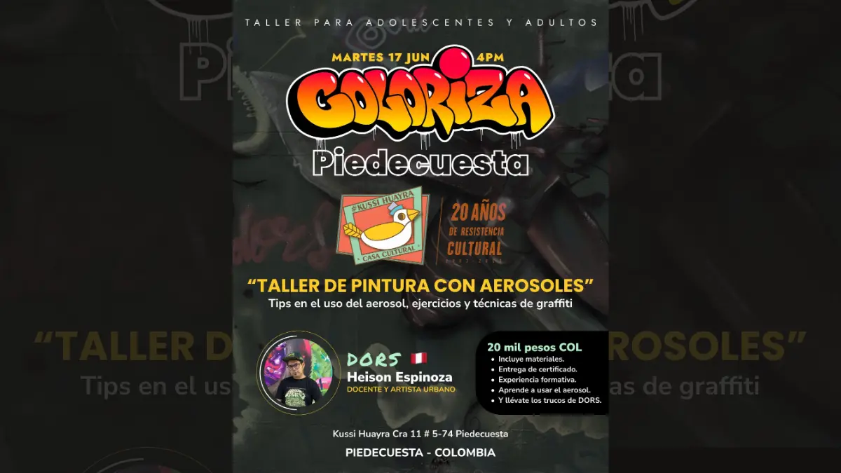 Taller de pintura y manejo del aerosol