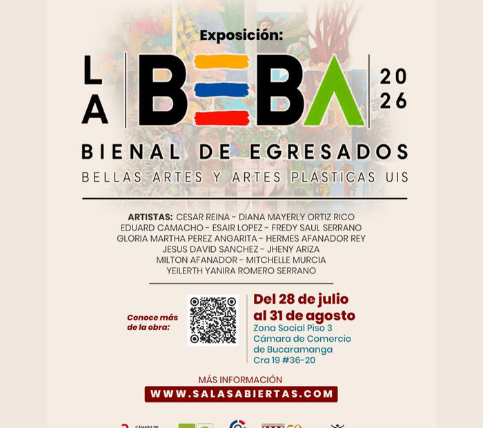 LA BEBA 2026 · Bienal de Egresados de Bellas Artes y Artes Plásticas UIS
